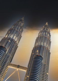 Night view of Petronas Towers