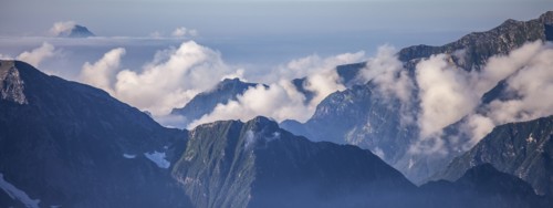 Aerial view of Monte Rosa Massif