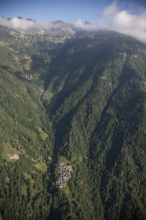 Green mountain landscape