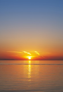 Sea at sunset