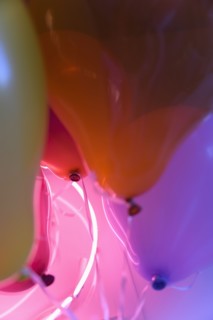 Bunch of colorful balloons
