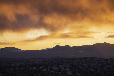 Sunset over Galisteo Basin Preserve