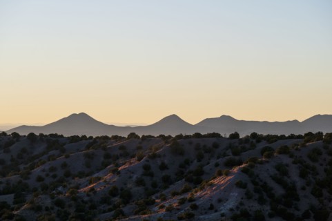 Evening sky over Galisteo Basin Preserve