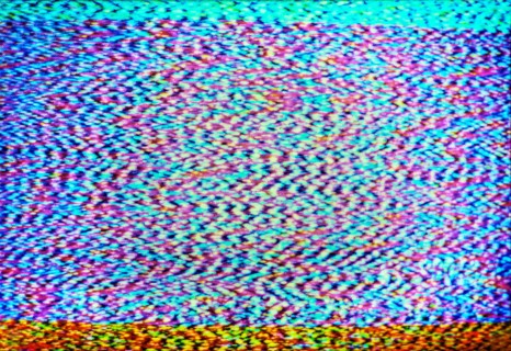 Close-up of television static