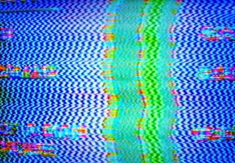 Close-up of television static