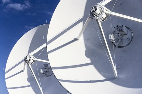 Close-up of radio telescopes at Karl G. Jansky Very Large Array