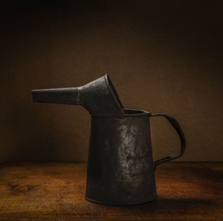 Old metal jug