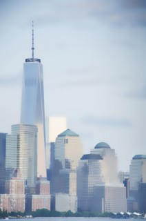 Downtown skyscrapers with One World Trade Center