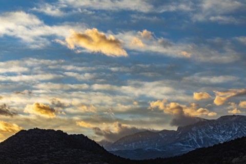 Clouds at sunset in Zion National Park