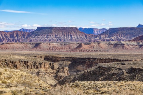 Distant mesa near Zion National Park