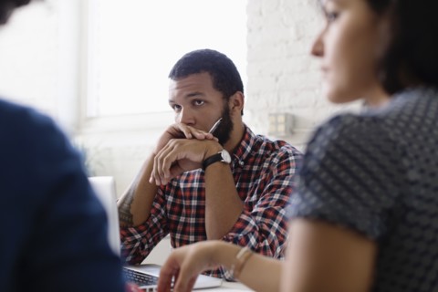People in a meeting in Small Business
