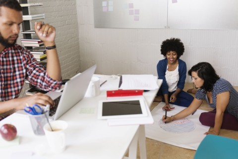 People working in Small Business