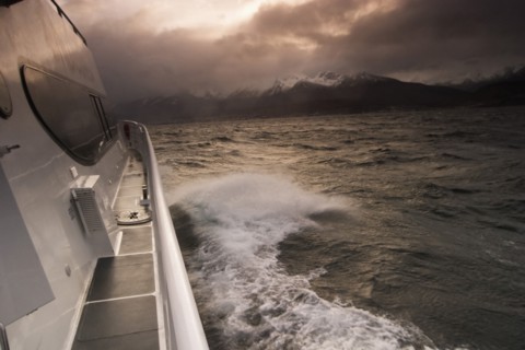 Cruise ship on the Beagle Channel