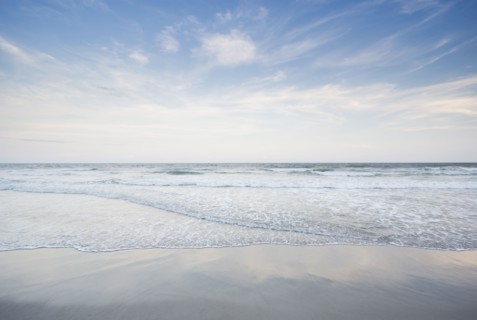 Sea waves on Topsail Island