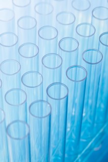 Close-up of test tubes