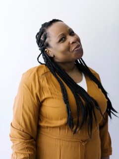 Portrait of smiling woman