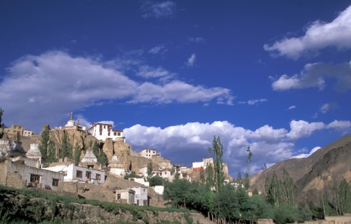 Buddhist Lamayuru Monastery in Himalayas