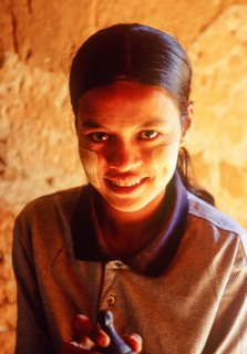 Portrait of smiling teenage girl