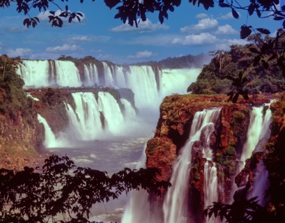 Scenic view of Iguacu Falls