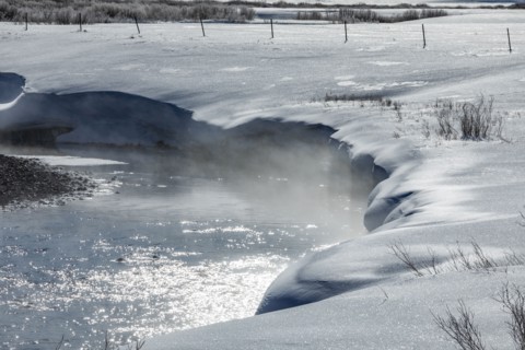 Winter view of Salmon River