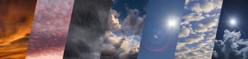 Sky in various weather