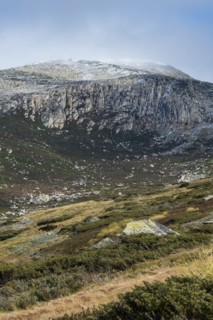 Australia, New South Wales, Mountain landscape at Charlotte Pass in Kosciuszko National Park