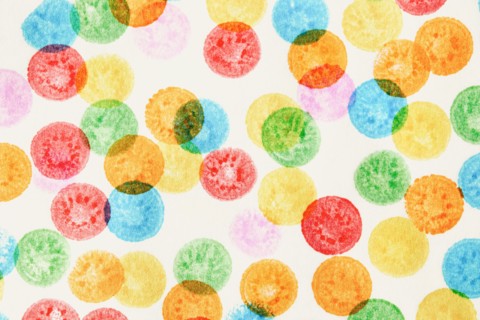 Abstract pattern of colorful circles
