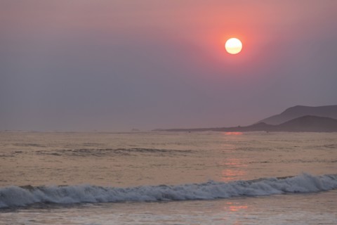 Beach at sunset