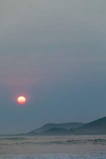 Beach at sunset