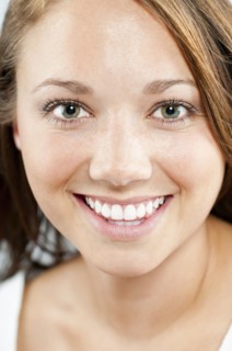 Caucasian woman smiling