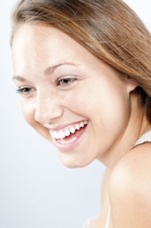 Caucasian woman smiling