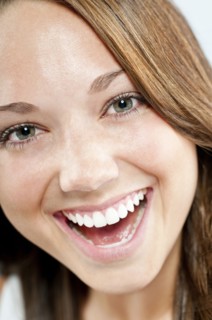 Caucasian woman smiling