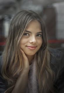 Caucasian woman smiling