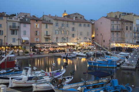 Boats docked in St Tropez marina