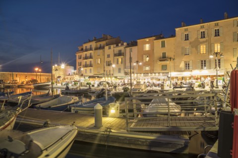 Boats docked in St Tropez marina