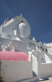 Low angle view of traditional building under blue sky