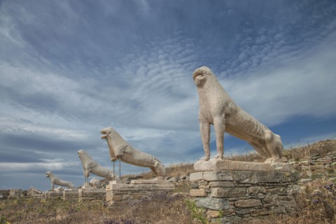 Sculptures on ruin walls