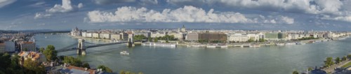 Panoramic view of waterfront