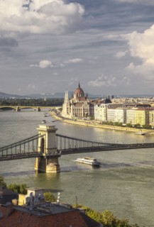 Bridge over waterfront
