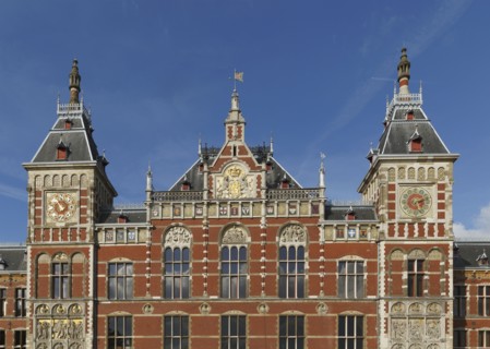 Ornate building under blue sky