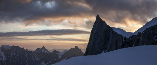 Mountains in remote landscape