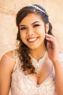 Portrait of smiling Hispanic girl