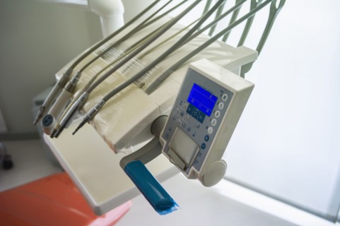 Close up of equipment in office of dentist