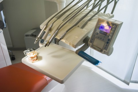 Close up of equipment in office of dentist