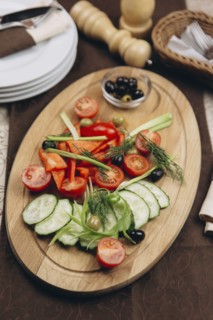 Appetizers tray on table