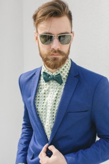 Portrait of stylish Middle Eastern man with beard