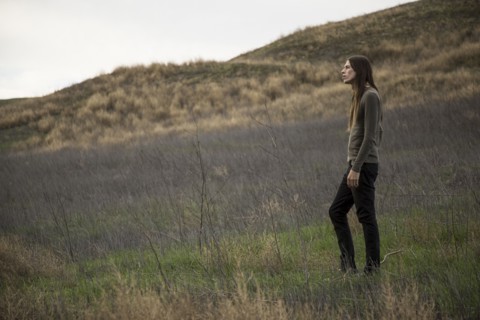 Man walking in rural field