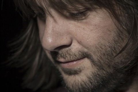 Close up of face of Caucasian man with beard