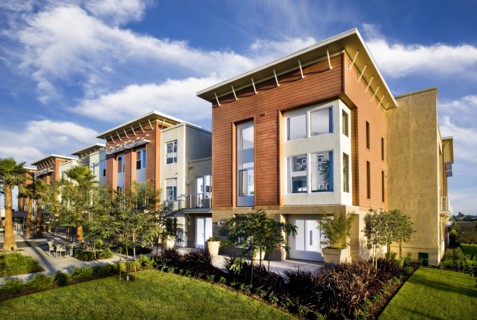 Exterior of residential buildings