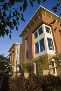 Exterior facade contemporary loft style homes